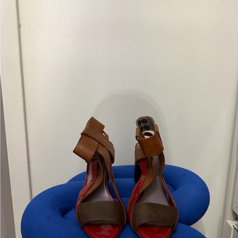 Sonia Rykiel Brown and Red Heels